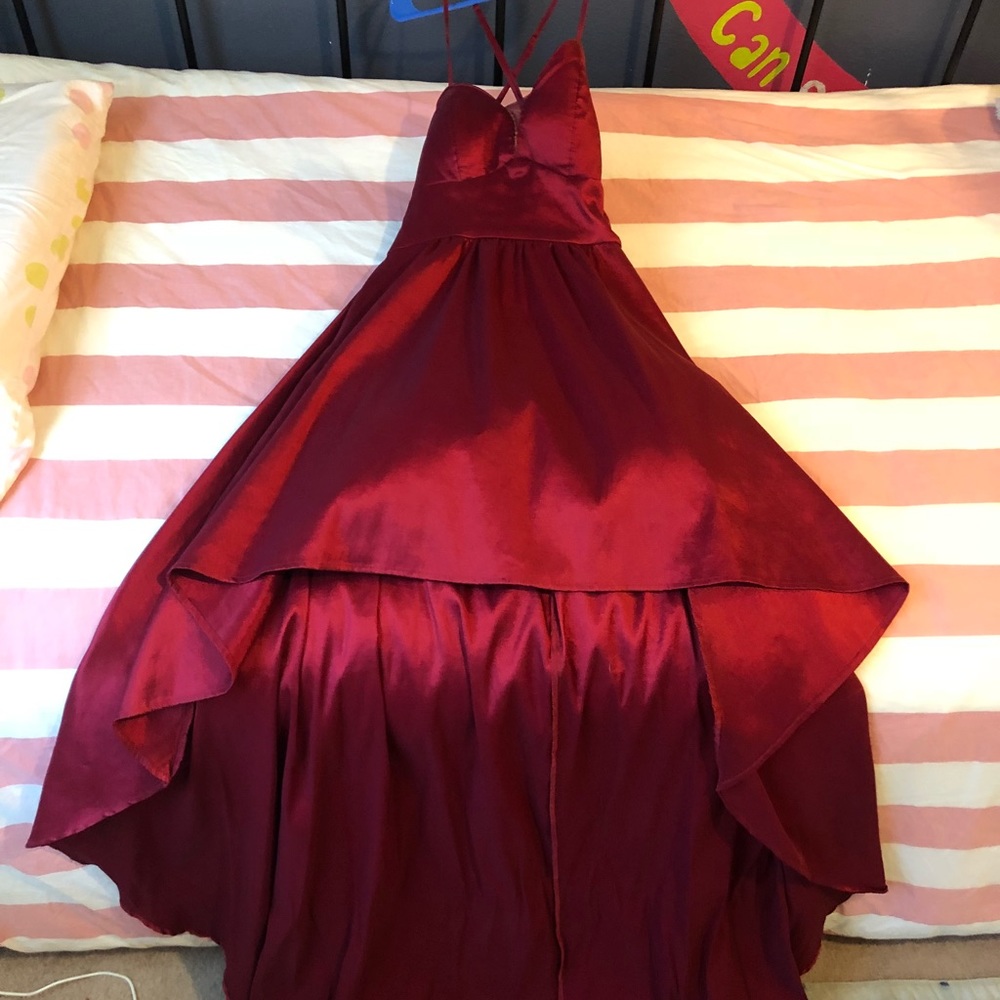 Burgundy red homecoming/prom dress